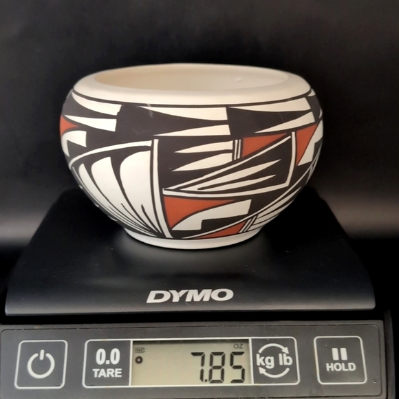 Original Genuine Native American Acoma Pottery Vase Bowl Pot Signed F/M Antonio - Picture 11 of 12